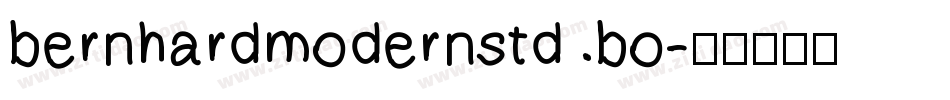 bernhardmodernstd bo字体转换
